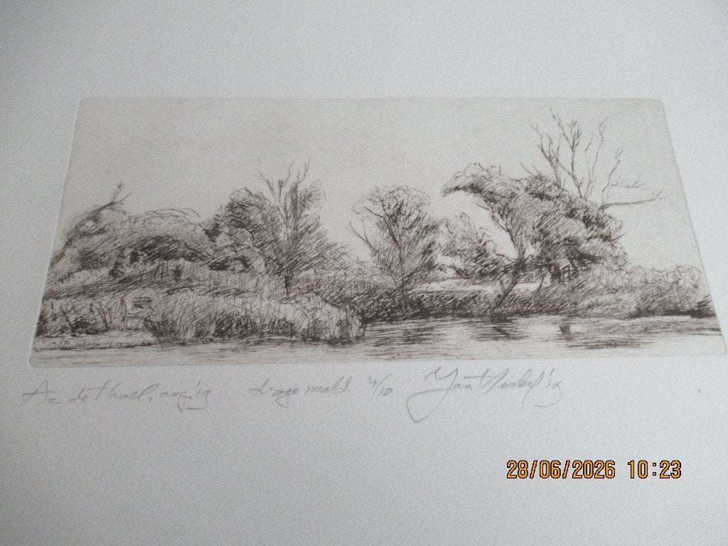 3x Jan Henkel, Ophalen of Verzenden, Gesigneerd, Landschap, 1950 - 1999