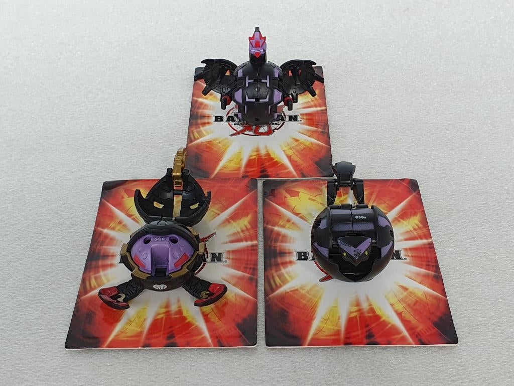 Lot van 3 Bakugan Darkus, Verzamelen, Speelgoed, Gebruikt, Ophalen of Verzenden