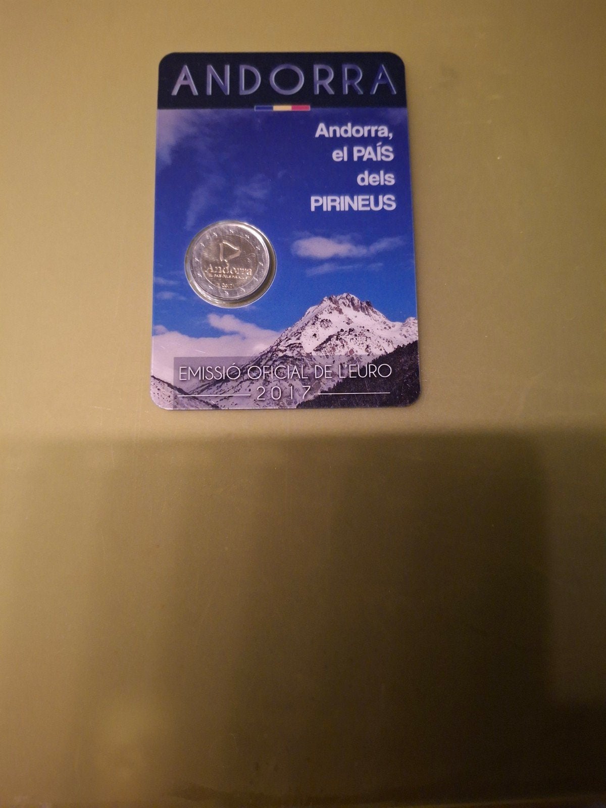 Andorra 2 Euro munt 2017 in coincard, Ophalen of Verzenden, Overige landen, 2 euro, Losse munt