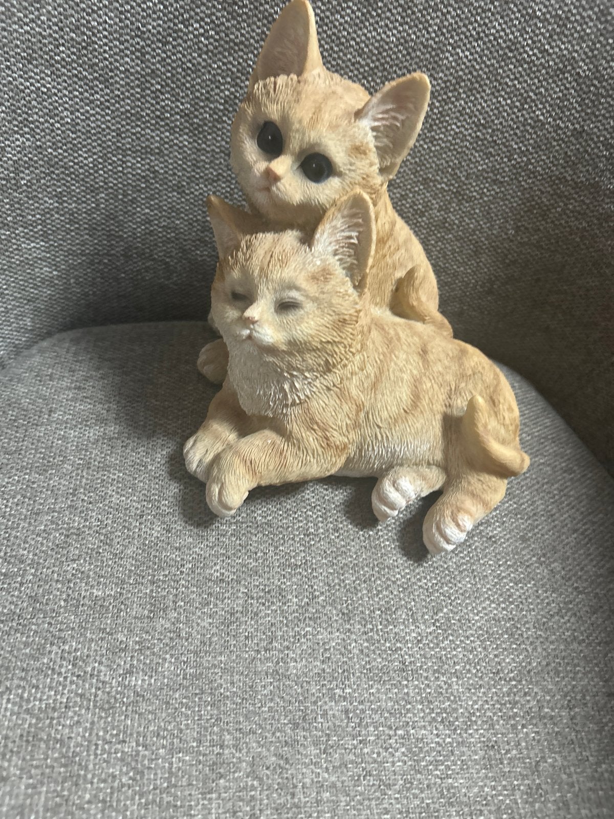 kattenbeeldjes - decoratie, Beige, Overige stijlen, Ophalen of Verzenden, Zo goed als nieuw