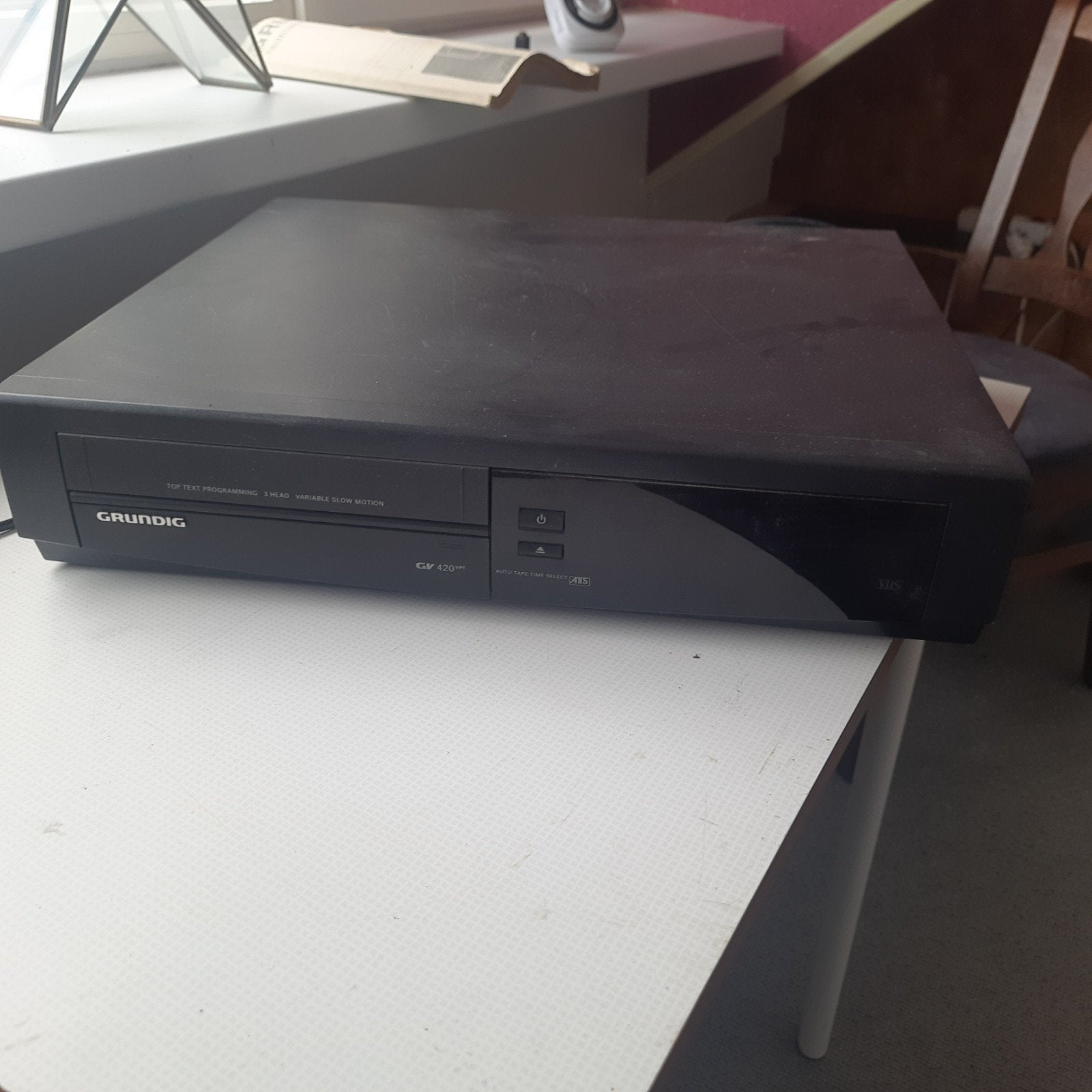 Grundig GV 420 VPT VHS-speler - Vintage Videorecorder, Ophalen of Verzenden, Gebruikt, VHS-speler of -recorder