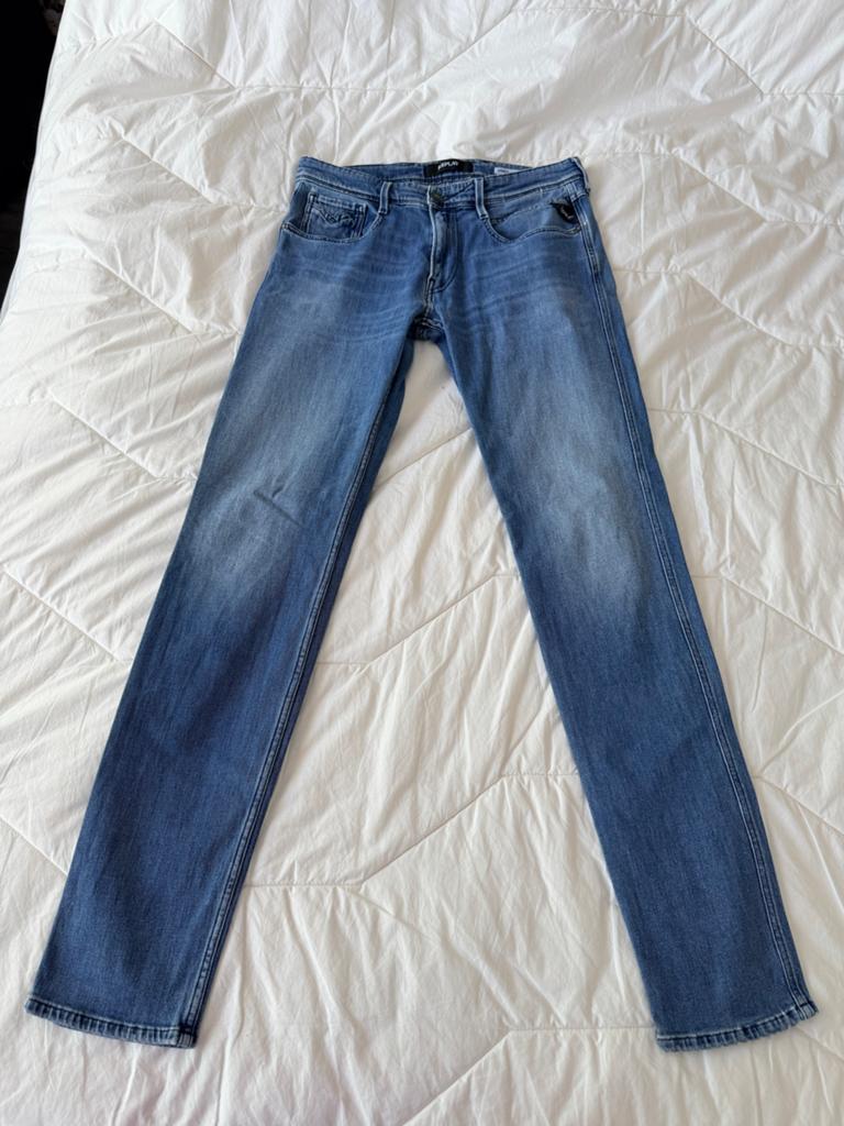 Replay Anbass jeans maat 31, Ophalen of Verzenden, Zo goed als nieuw, Blauw, W32 (confectie 46) of kleiner