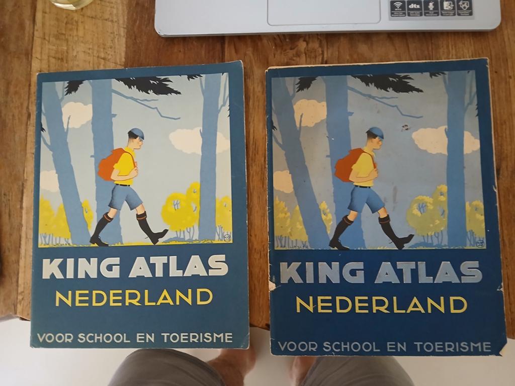 King Atlas Nederland 1936 en 1977 - School en Toerisme, Boeken, Gelezen, Overige atlassen, Ophalen of Verzenden, 1800 tot 2000