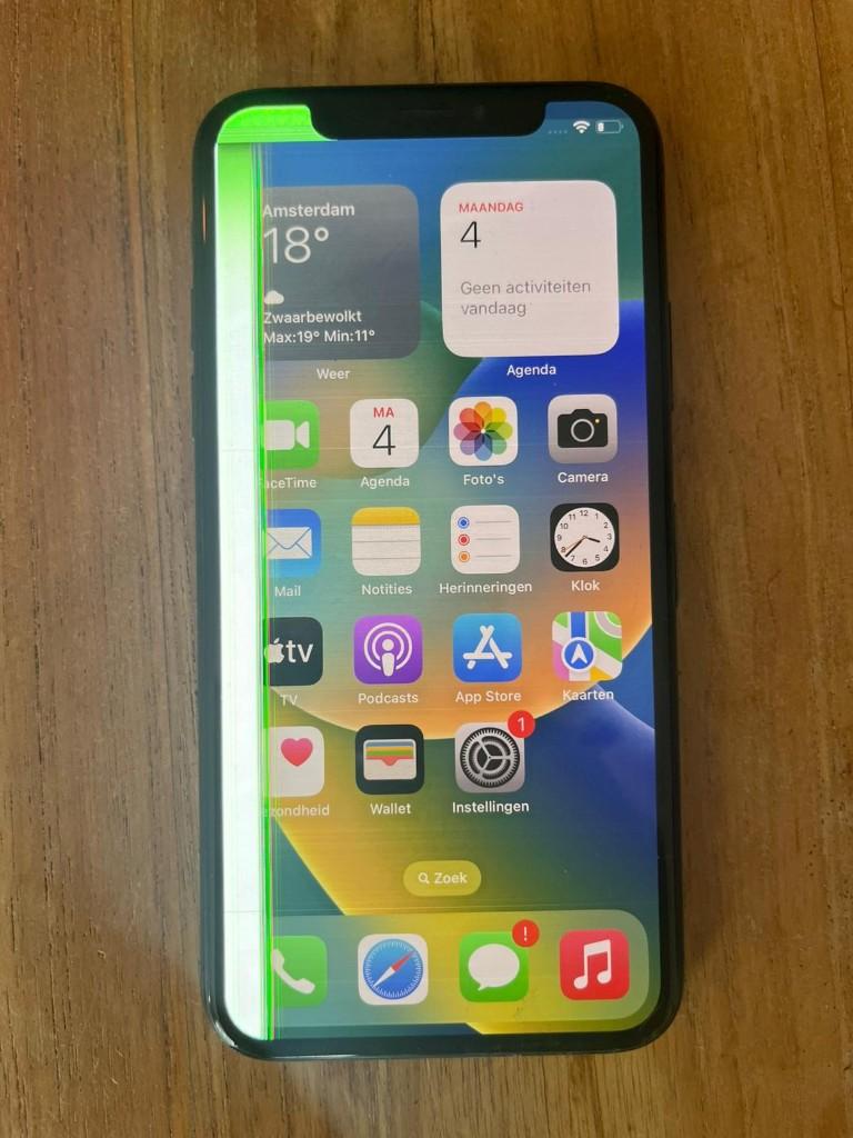 iPhone X 64GB Zwart, Ophalen, Gebruikt, Zwart, IPhone X