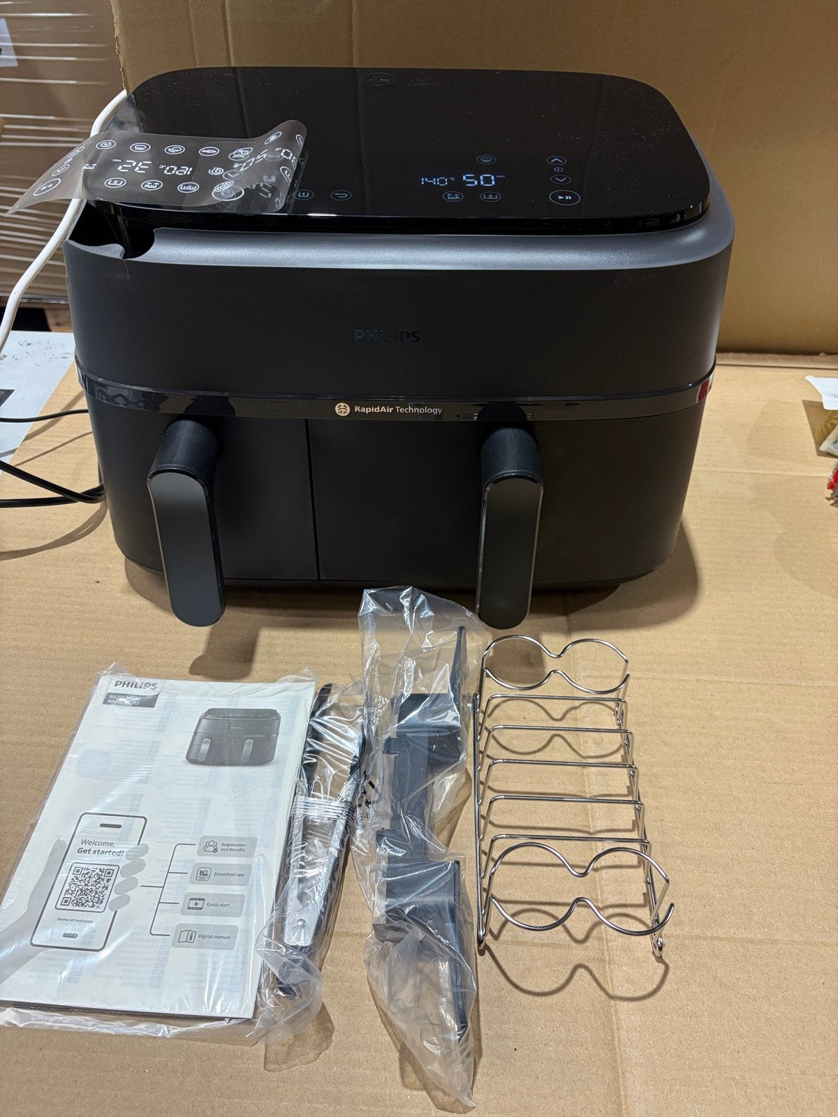 Philips Airfryer 3000 Series  - Beschadigd ( ref 5191 ), Ophalen of Verzenden, Gebruikt, Airfryer, 1500 gram of meer
