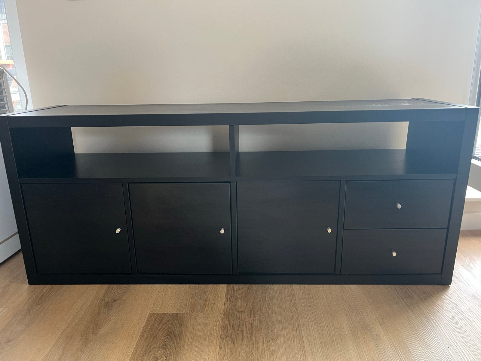 Ikea kallax tv meubel, Ophalen, Gebruikt, 100 tot 150 cm, Minder dan 100 cm