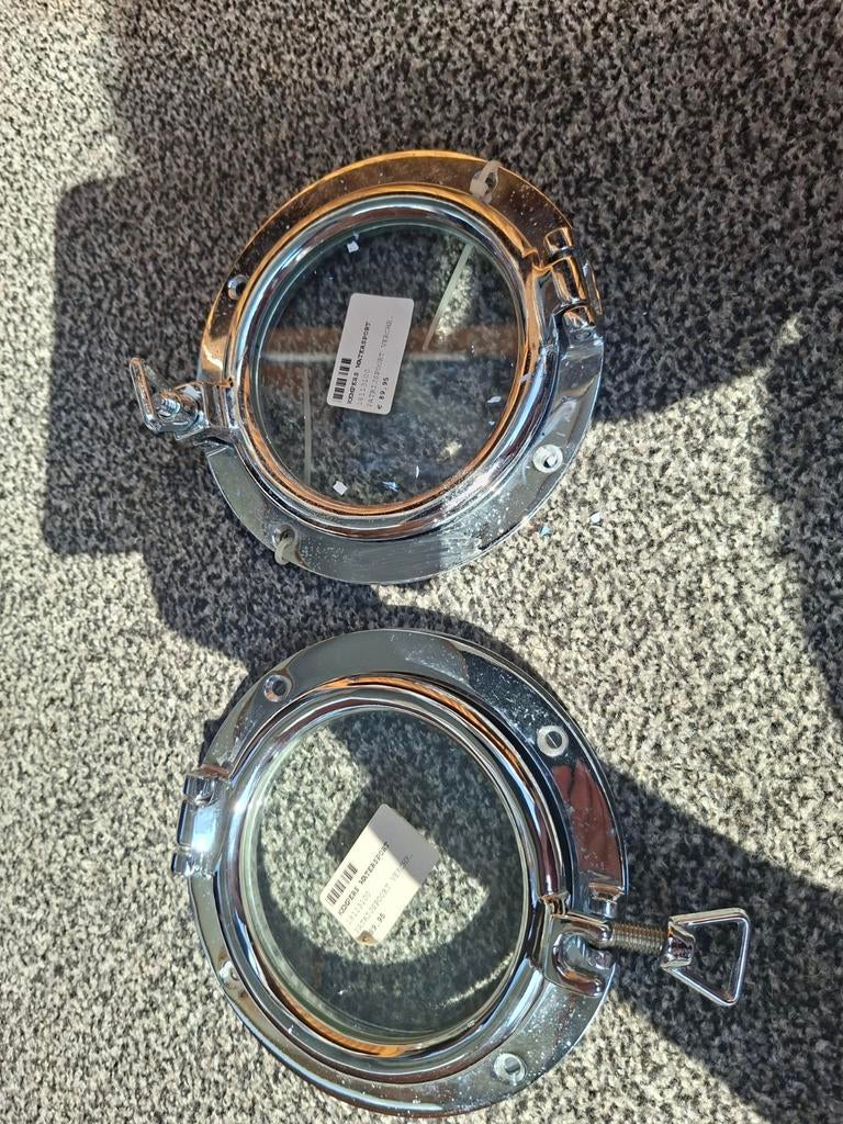2x Patrijspoort Verchroomd - Nieuw, Ophalen of Verzenden