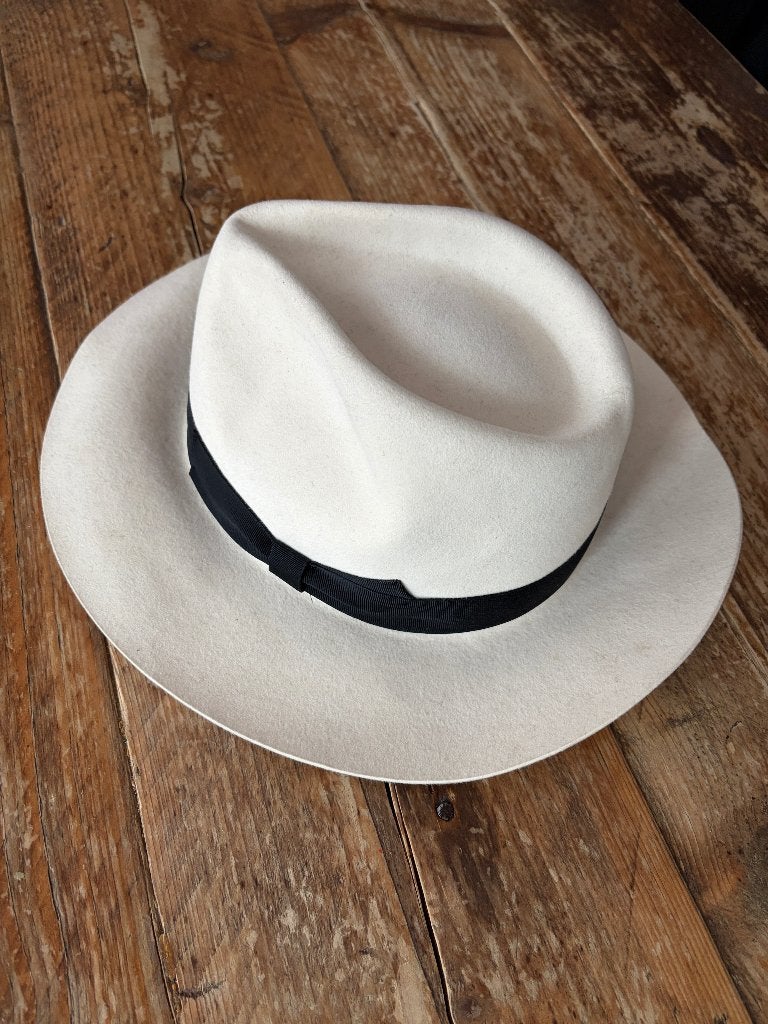 Harris Vintage Fedora Classic Haarvilt Herenhoed, Harris, Hoed, Ophalen of Verzenden, 58 of 59 cm (L, 7¼ of ⅜ inch)