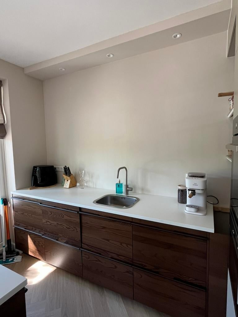 Keukenblad ikea + wasbak, Ophalen, Zo goed als nieuw, Wit