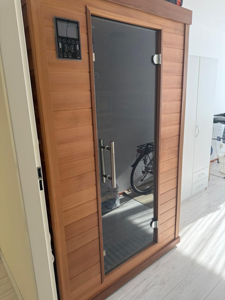Infrarood sauna, Sport en Fitness, Sauna, Ophalen of Verzenden, Zo goed als nieuw, Complete sauna