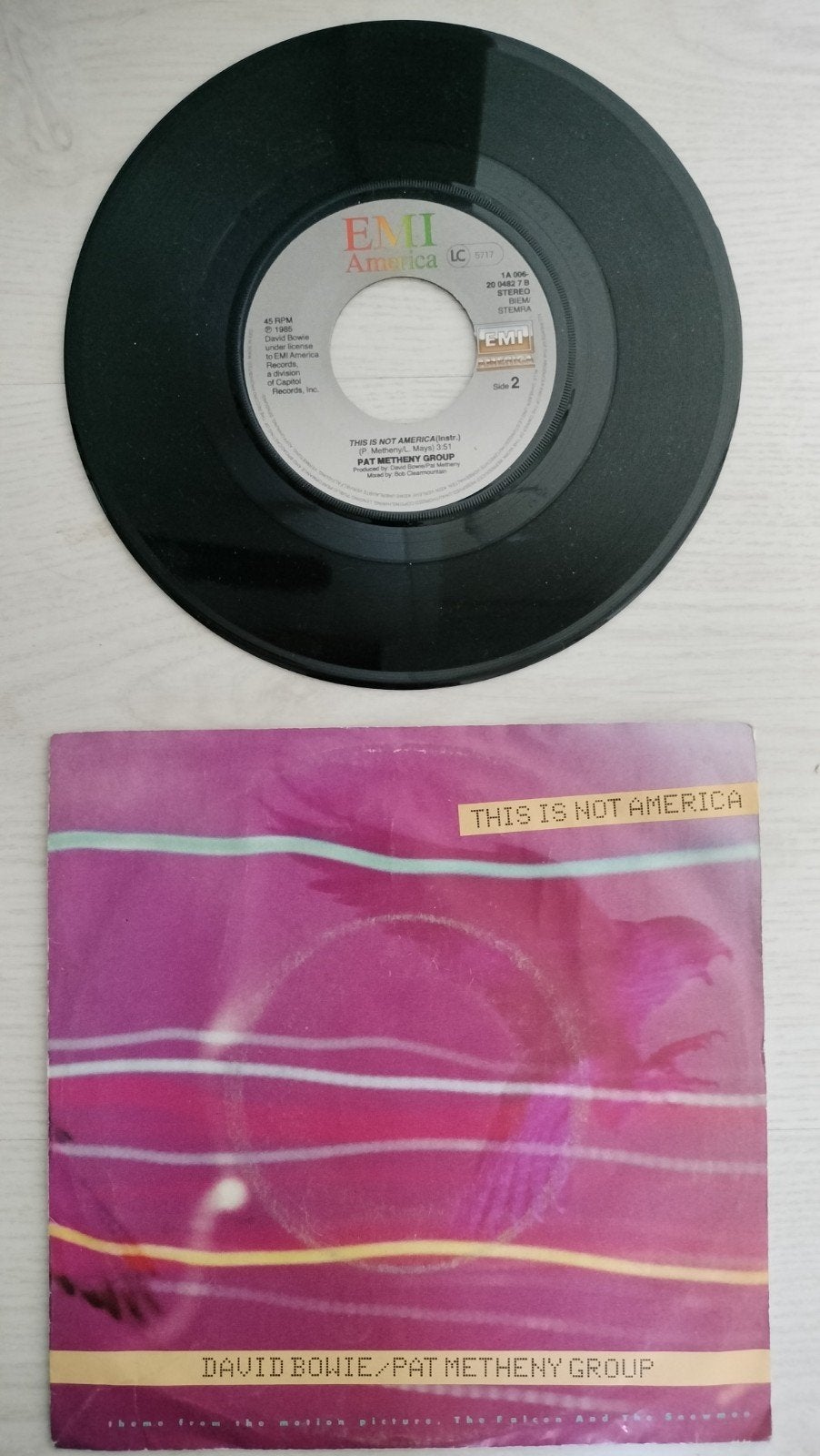 David Bowie / Pat Metheny Group - This Is Not America, Gebruikt, 7 inch, Pop, EP