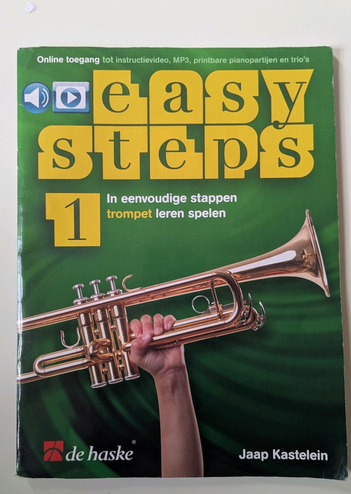 Easy Steps 1 Trompet lesboek Jaap Kastelein, Ophalen of Verzenden, Les of Cursus, Trompet