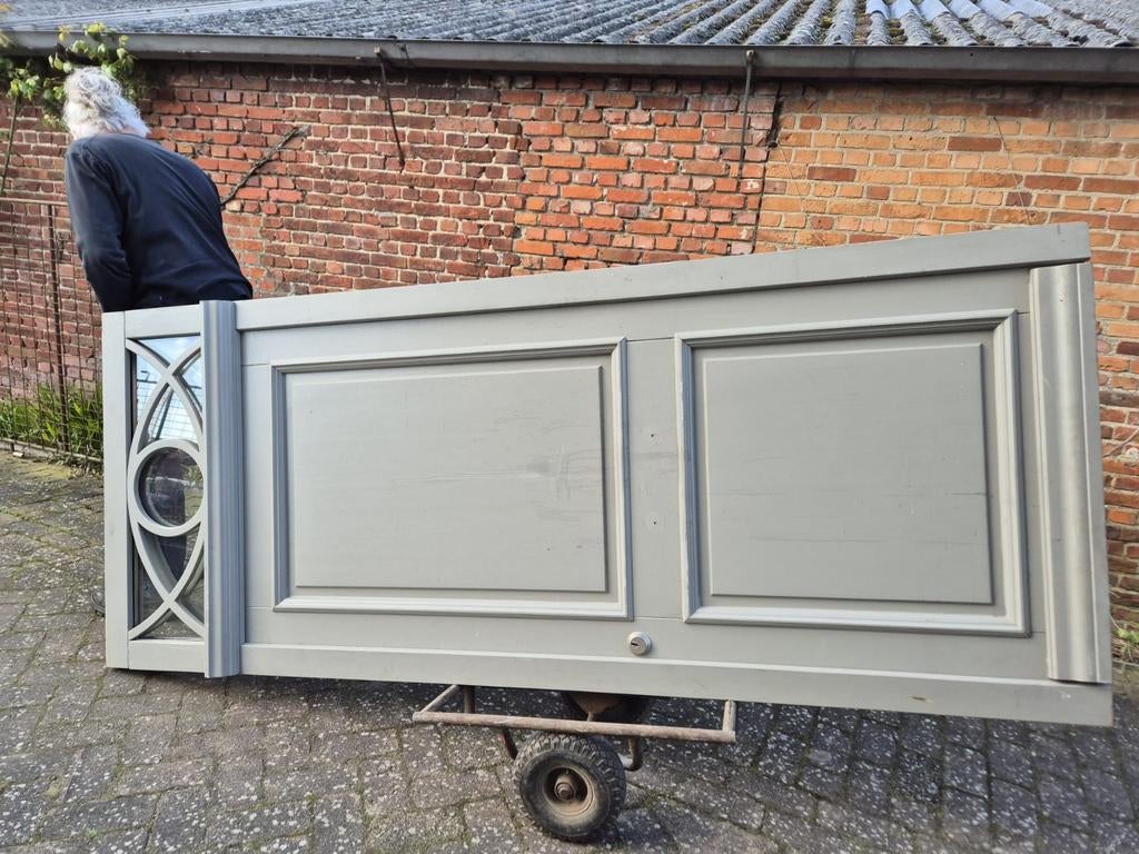 Nieuwe buitendeur in kozijn, 250hx102br, zware kwaliteit, 215 cm of meer, Nieuw, Buitendeur, Glas