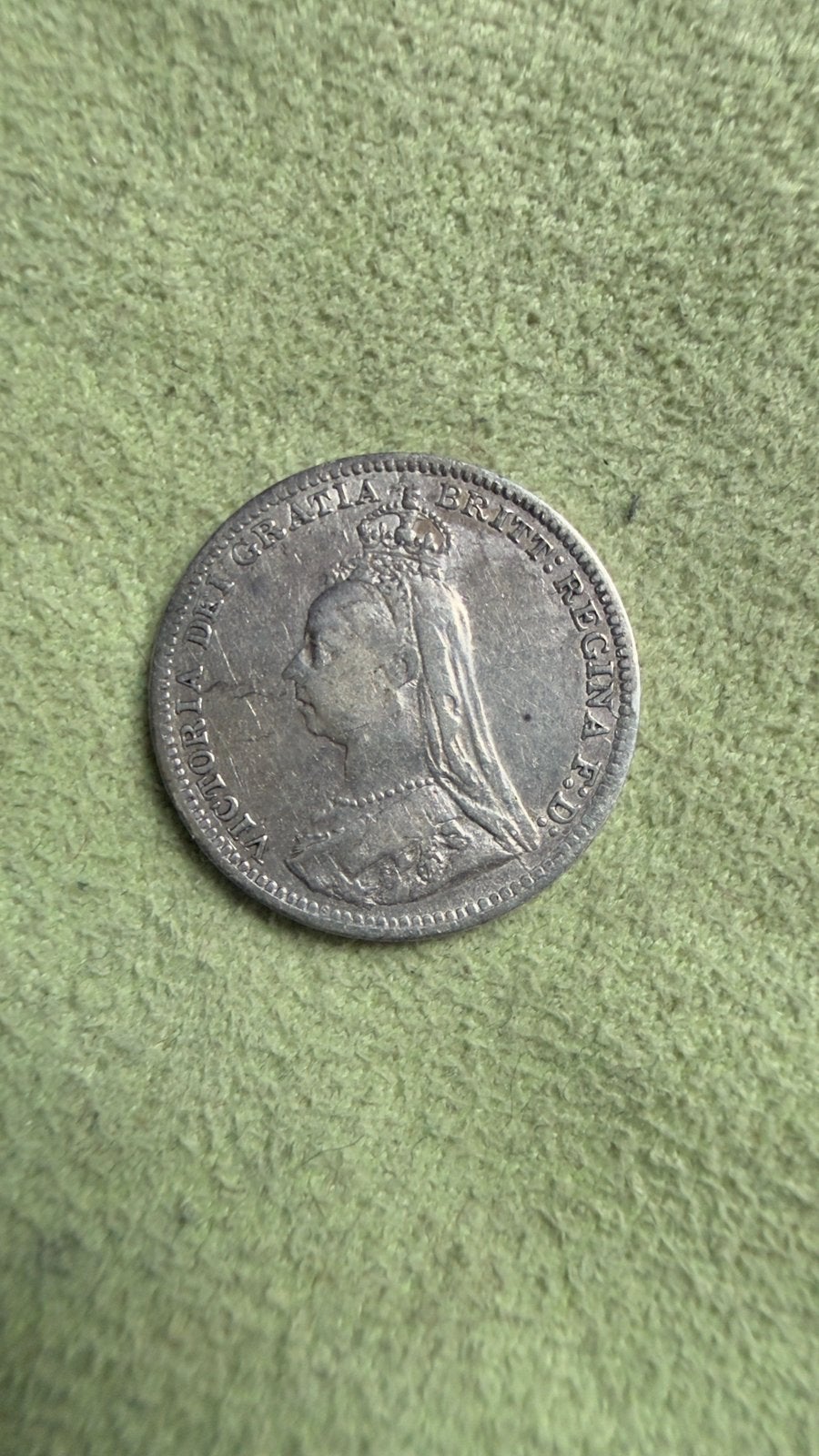 1899 BRITISH THREEPENCE, VICTORIA VEILED HEAD,, Verzenden, Overige landen