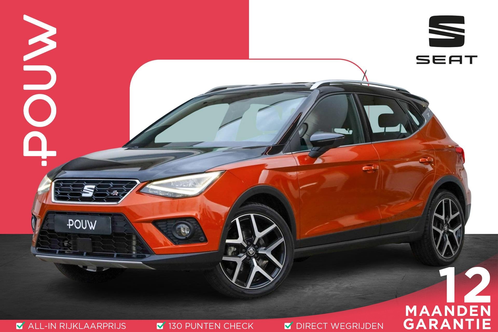 SEAT Arona 1.0 TSI 115pk DSG FR Business Intense | Achteruit, 12 maanden, Stof, Overige kleuren, 116 pk