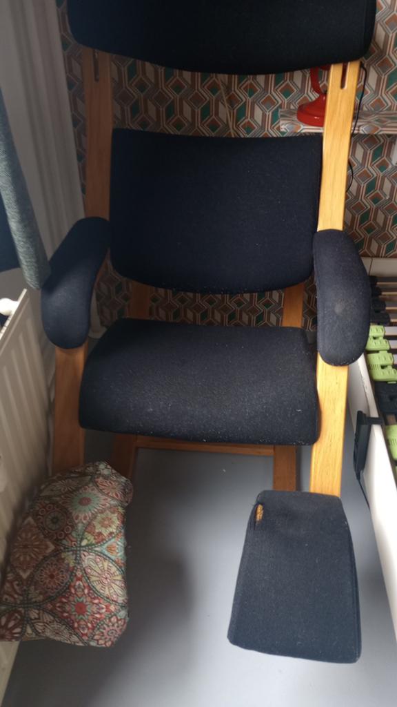 Vintage Stökke Gravity relaxfauteuil, Huis en Inrichting, Stoelen, Gebruikt, Eén, Ophalen of Verzenden