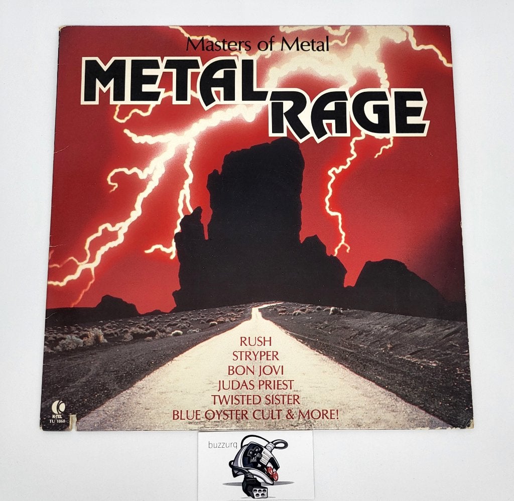Masters of Metal - Metal Rage - LP - US '86, Ophalen of Verzenden, Gebruikt