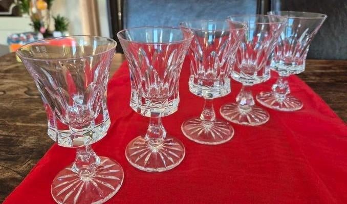 5 Daum kristallen Chevreuse glazen, Antiek en Kunst, Ophalen of Verzenden