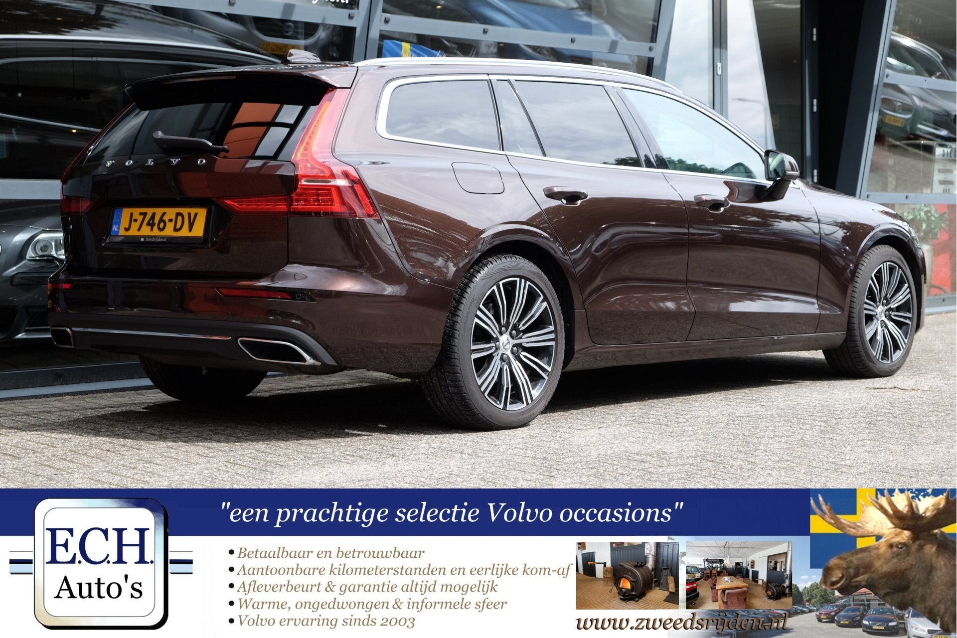 Volvo V60 2.0 B3 177 pk Mild-Hybrid Inscription, Leer, Adapt, 4 cilinders, Hybride Elektrisch/Benzine, 177 pk, Onderhoudsboekje