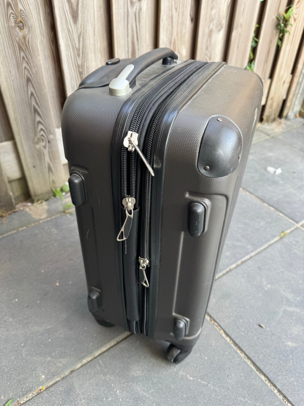 Leonardo Koffer - Handbagage - Grijs - Met Wieltjes, 40 tot 60 cm, Gebruikt, 20 tot 30 cm, Ophalen of Verzenden