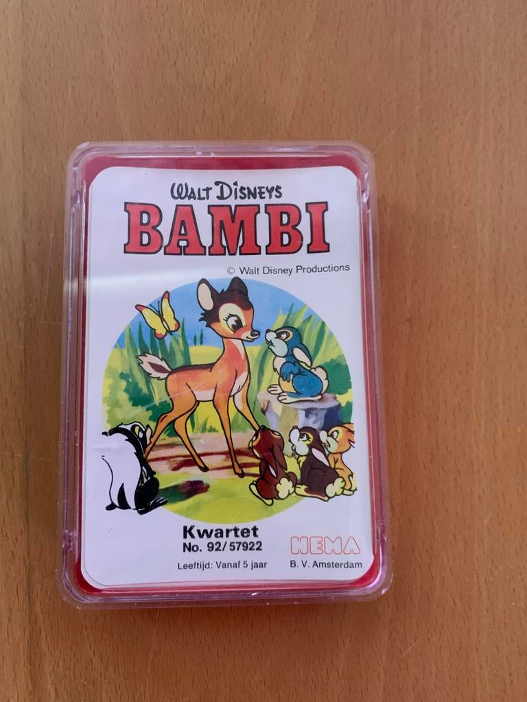 Walt Disney's Bambi Kwartet, Drie of vier spelers, Ophalen of Verzenden, Gebruikt