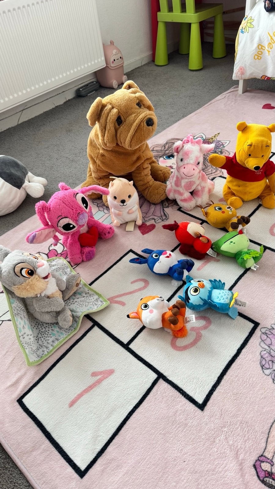 Grote collectie knuffels: Disney, Winnie de Poeh, Stitch, Kinderen en Baby's, Speelgoed | Knuffels en Pluche, Disney, Zo goed als nieuw
