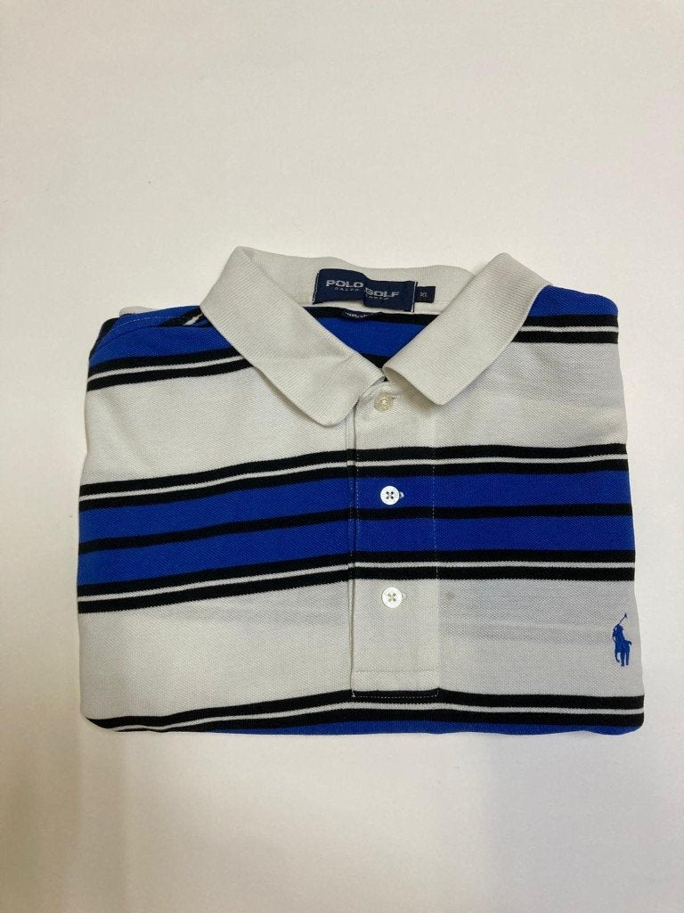Ralph Lauren Golf Polo – XL - White Blue Black - Blue Pony, Kleding | Heren, Blauw, Ralph Lauren, Maat 56/58 (XL), Ophalen of Verzenden