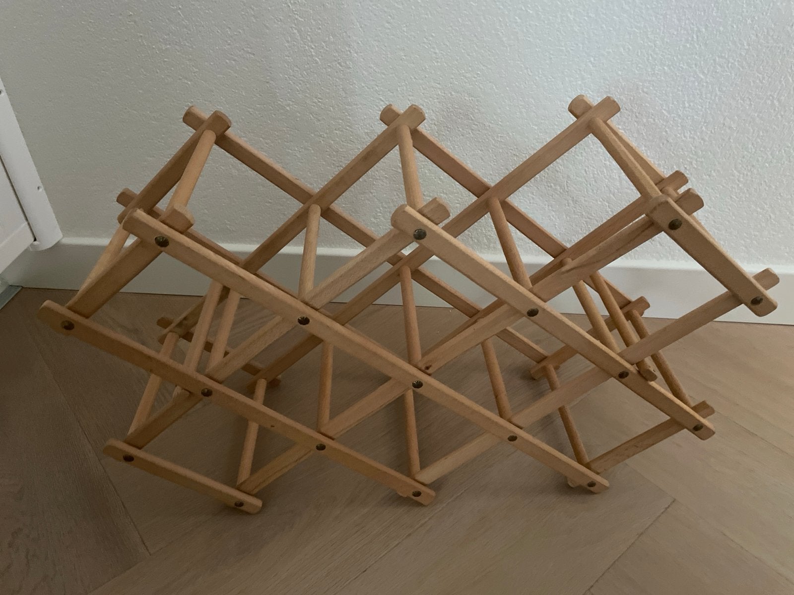 Houten wijnrek, inklapbaar, voor 10 flessen, Ophalen, 5 tot 15 flessen, Nieuw, 5 – 50