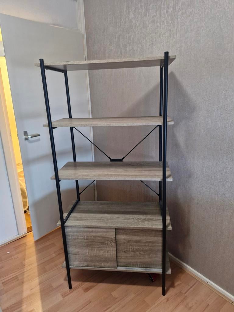 Kast jysk 5 schappen, Ophalen, Gebruikt