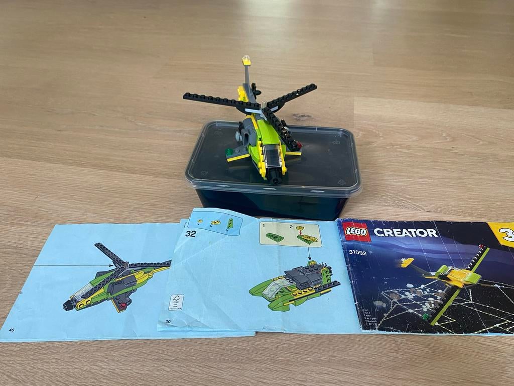 LEGO Creator 31092 Helikopter (3-in-1), Ophalen of Verzenden, Zo goed als nieuw, Overige merken