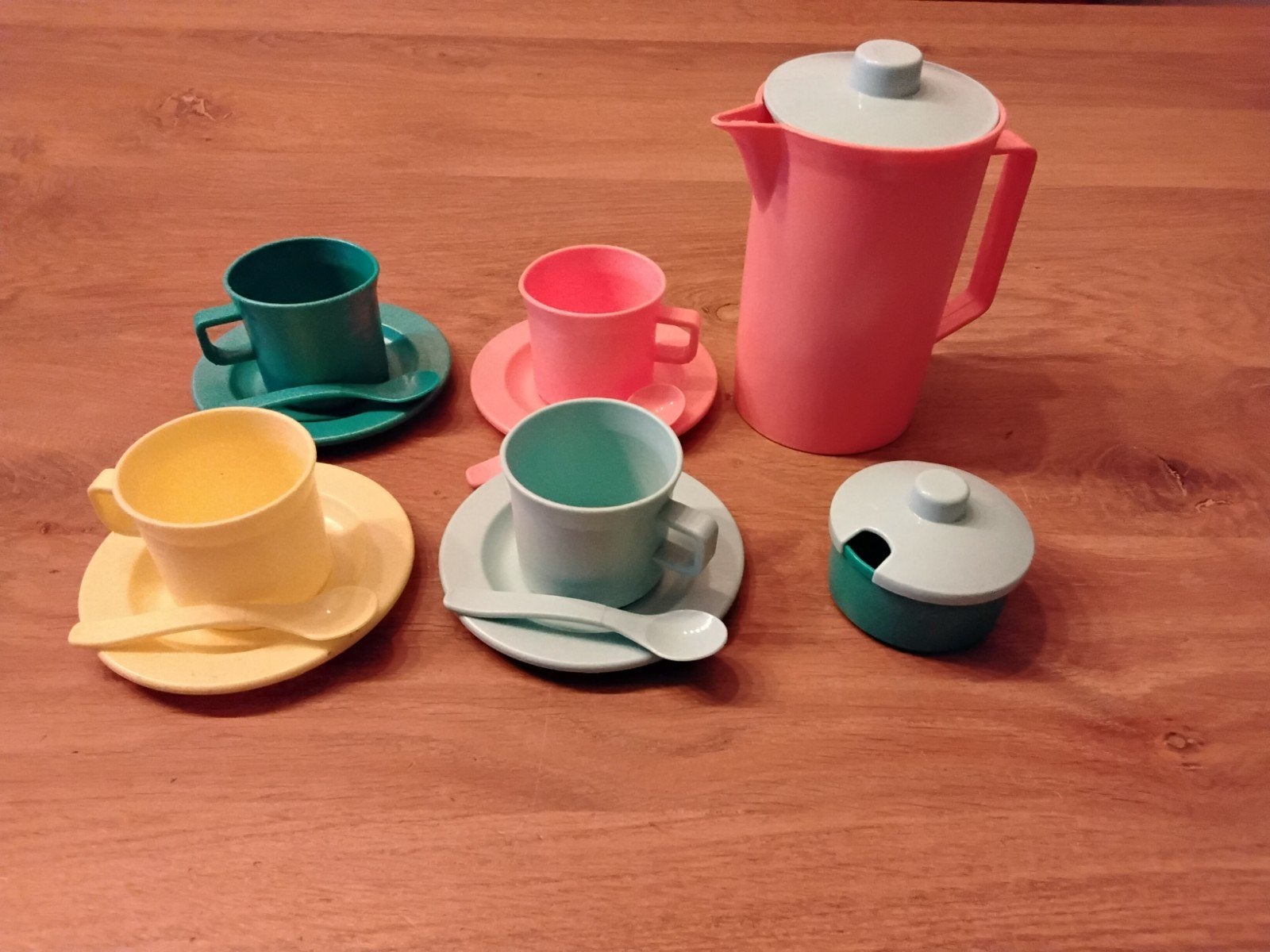 Theeservies bio plastic Hema, Ophalen of Verzenden, Zo goed als nieuw, Kunststof, Speelkeuken-accessoire
