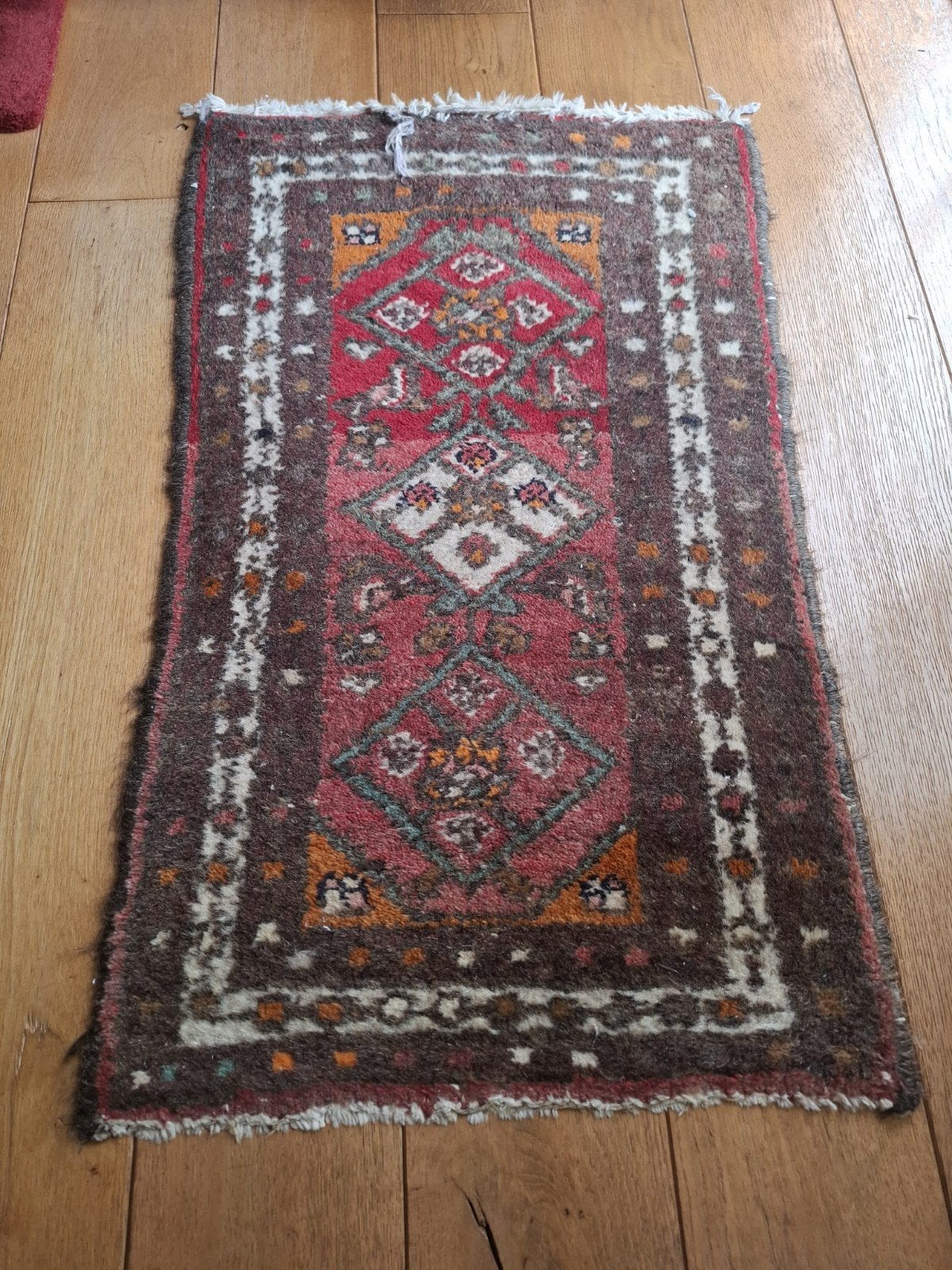 Authentiek Perzisch tapijtje - 85x50cm, Gebruikt, Oosters, Perzisch, Rechthoekig, 50 tot 100 cm