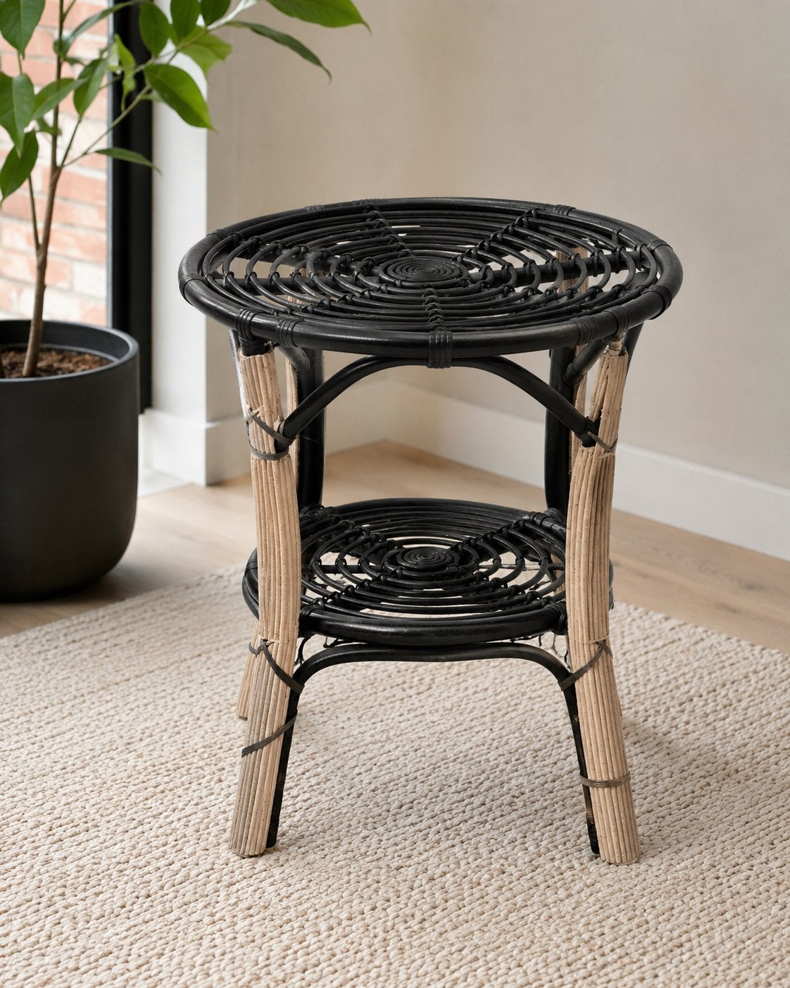 Leuke bijzettafel / plantentafel – voor binnen en buiten, Ophalen, Nieuw, Hout