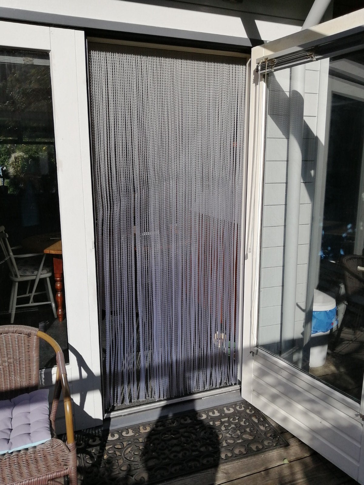 Lichtdoorlatend vliegengordijn voor deur of raam 94 br. 210, Huis en Inrichting, Ophalen, Gebruikt, Overige merken, 94 cm