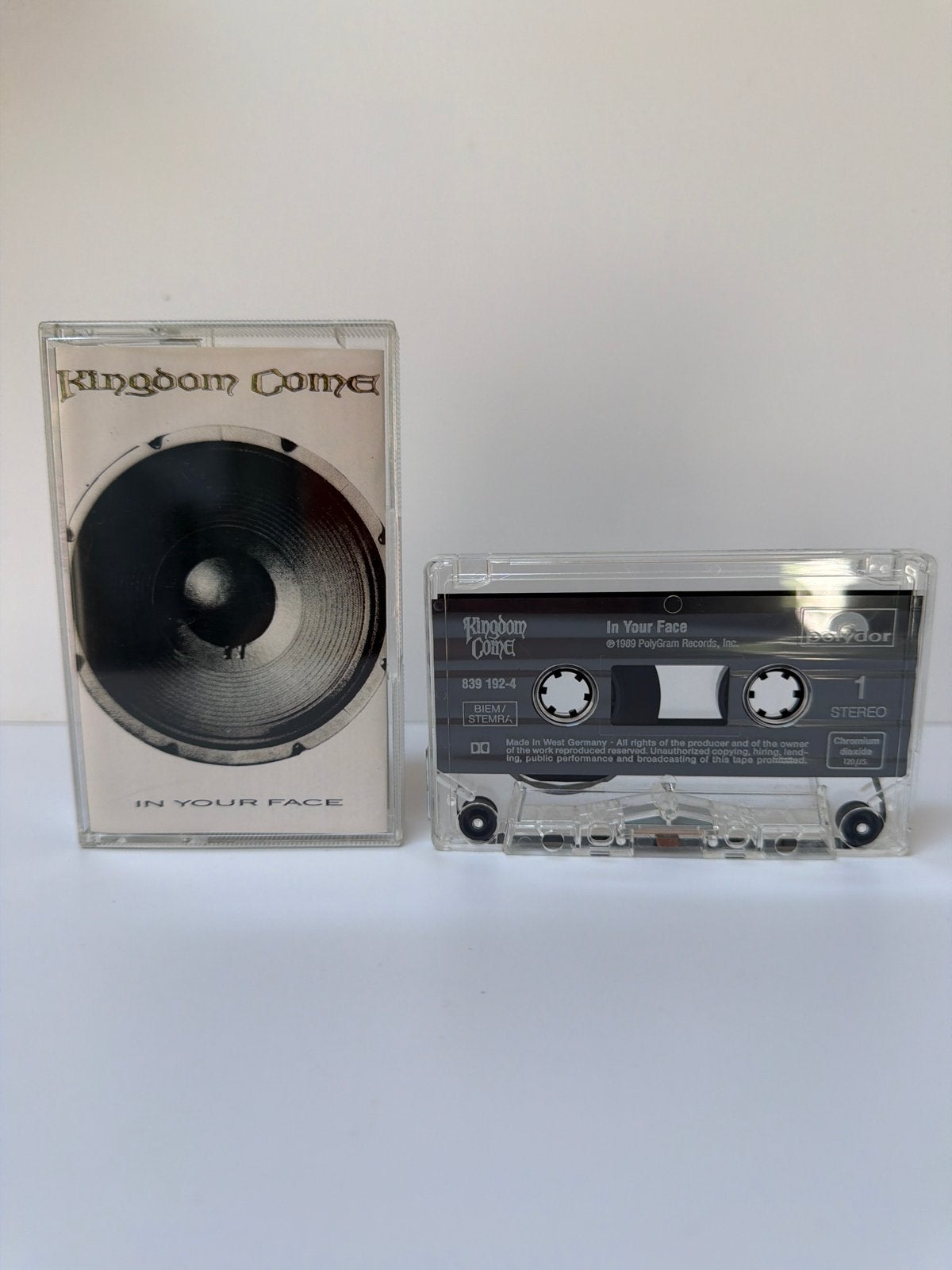 Kingdom Come - In Your Face Cassetteband, Cd's en Dvd's, Cassettebandjes, Gebruikt, Origineel, Rock en Metal, 1 bandje, Ophalen of Verzenden