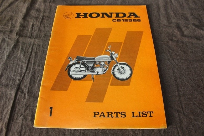 Honda CB125 B6 1974 motorcycle parts list CB125B6, Ophalen of Verzenden, Honda
