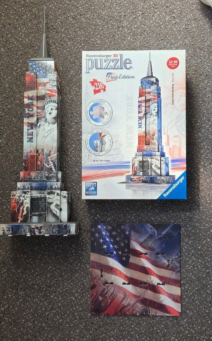 3D Puzzel Empire State Building, Ophalen of Verzenden, Minder dan 500 stukjes, Zo goed als nieuw, Rubik's of 3D-puzzel