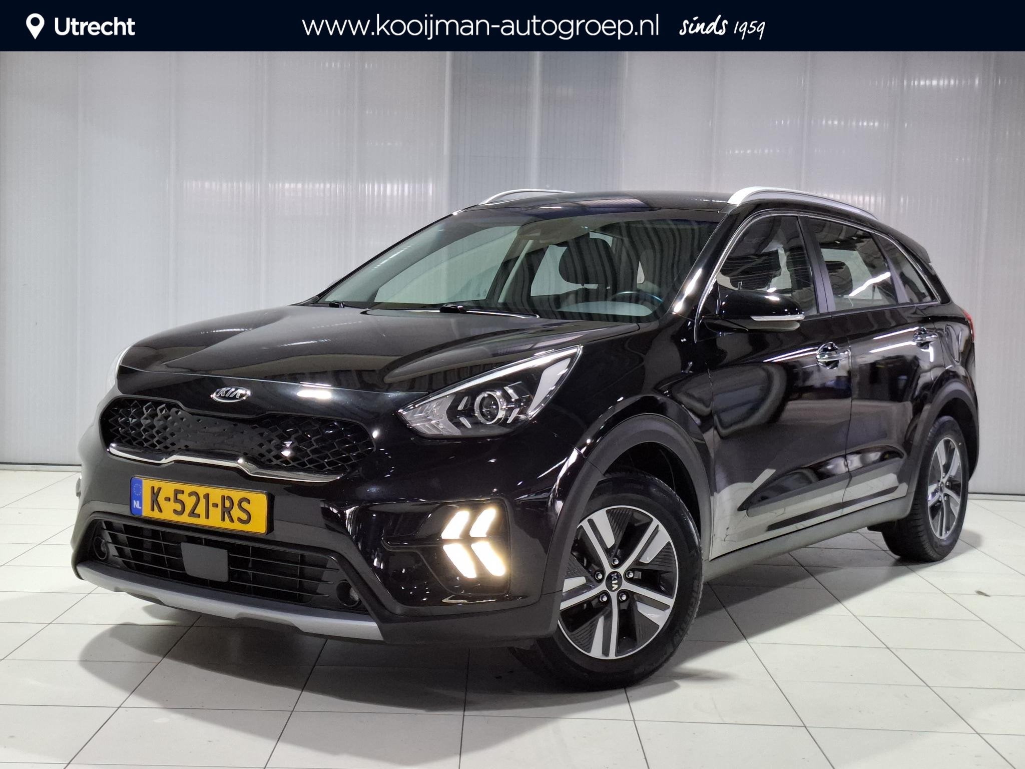 Kia Niro 1.6 GDi Hybrid DynamicLine Apple Carplay/Android Au, Auto's, Kia, Gebruikt, Euro 6, 2 kWh, Leder en Stof