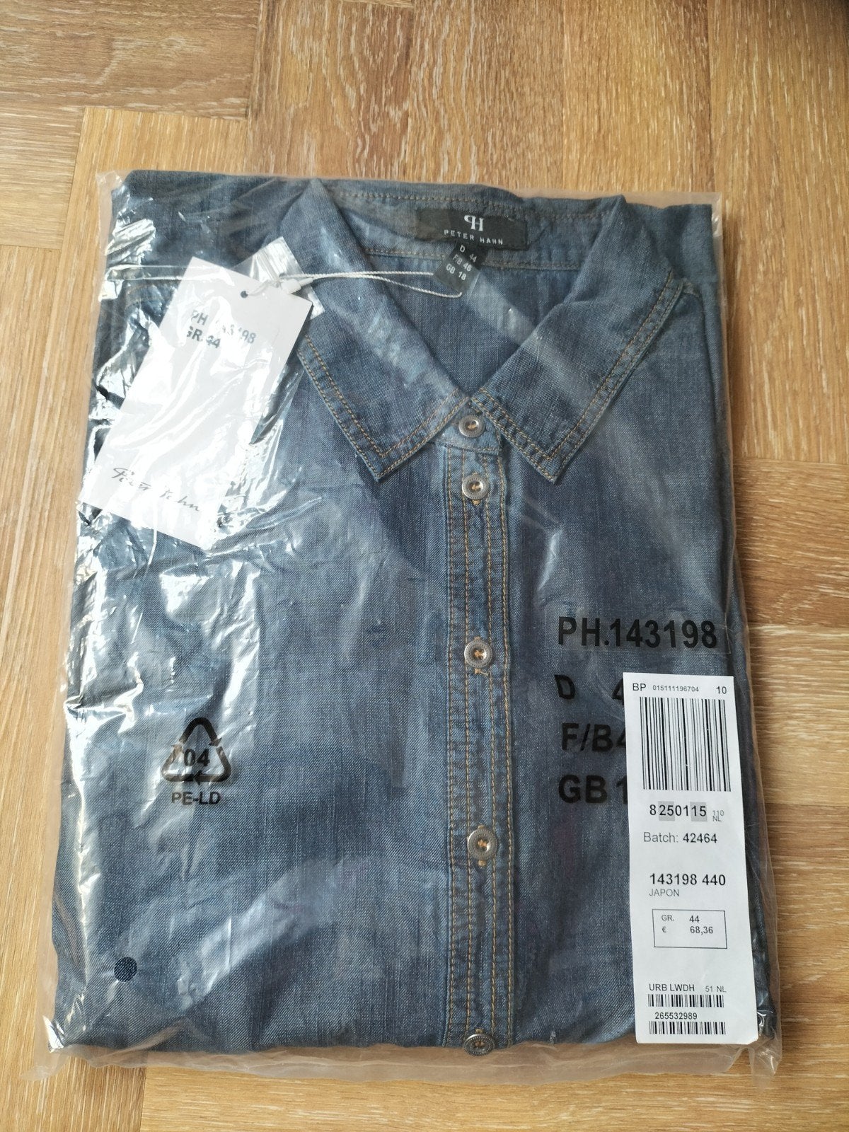 Peter Hahn spijkerblouse maat 44, nieuw met kaartjes, Kleding | Dames, Peter Hahn, Ophalen of Verzenden