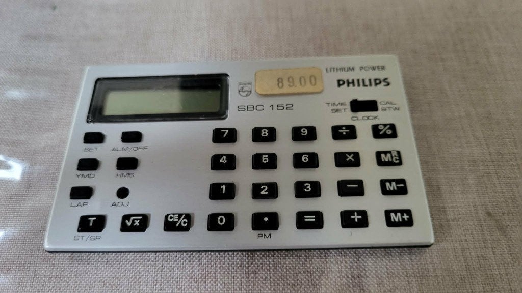 Vintage Philips zakrekenmachine SBC 152, Ophalen of Verzenden, Nieuw