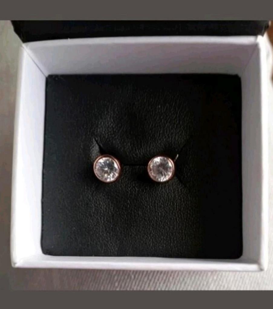MelanO rose oorbellen niet gedragen, Ophalen of Verzenden, Zo goed als nieuw, Overige materialen, Knopjes of Stekers