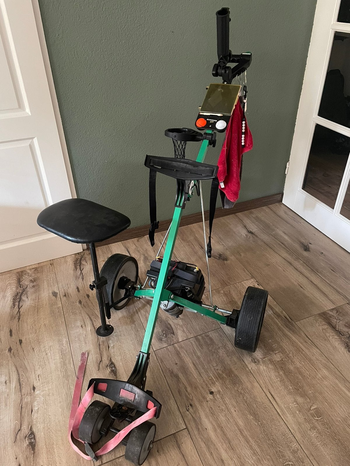 Elektrische golfkar Hillbilly met zgan accu, Ophalen, Gebruikt, Golfkar