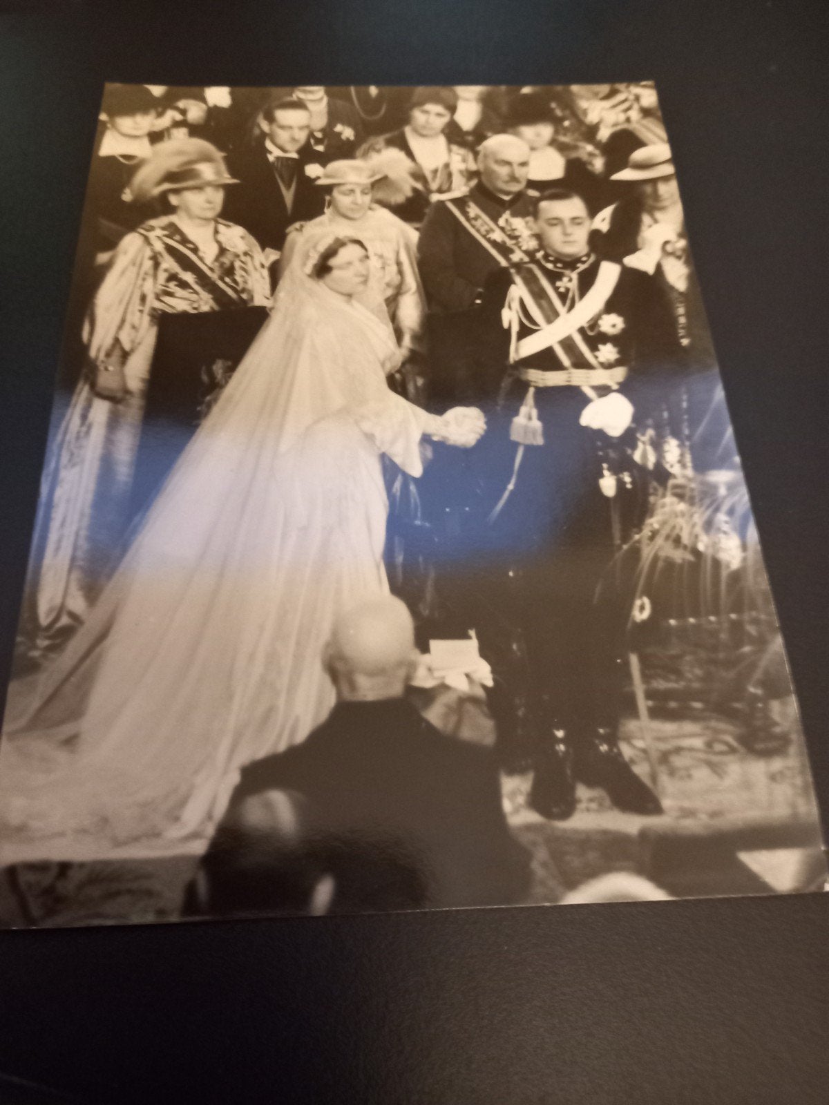 Grote foto Juliana en Bernhard.16 x 21 cm, Ophalen of Verzenden, Nieuw, Kaart, Foto of Prent