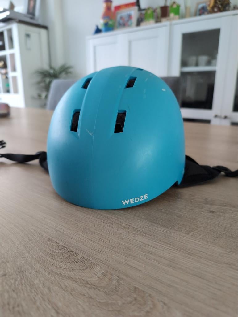 Wedze H 100 Jr Kinderhelm Blauw (48-52cm), Sport en Fitness, Skiën en Langlaufen, Ophalen of Verzenden, Gebruikt