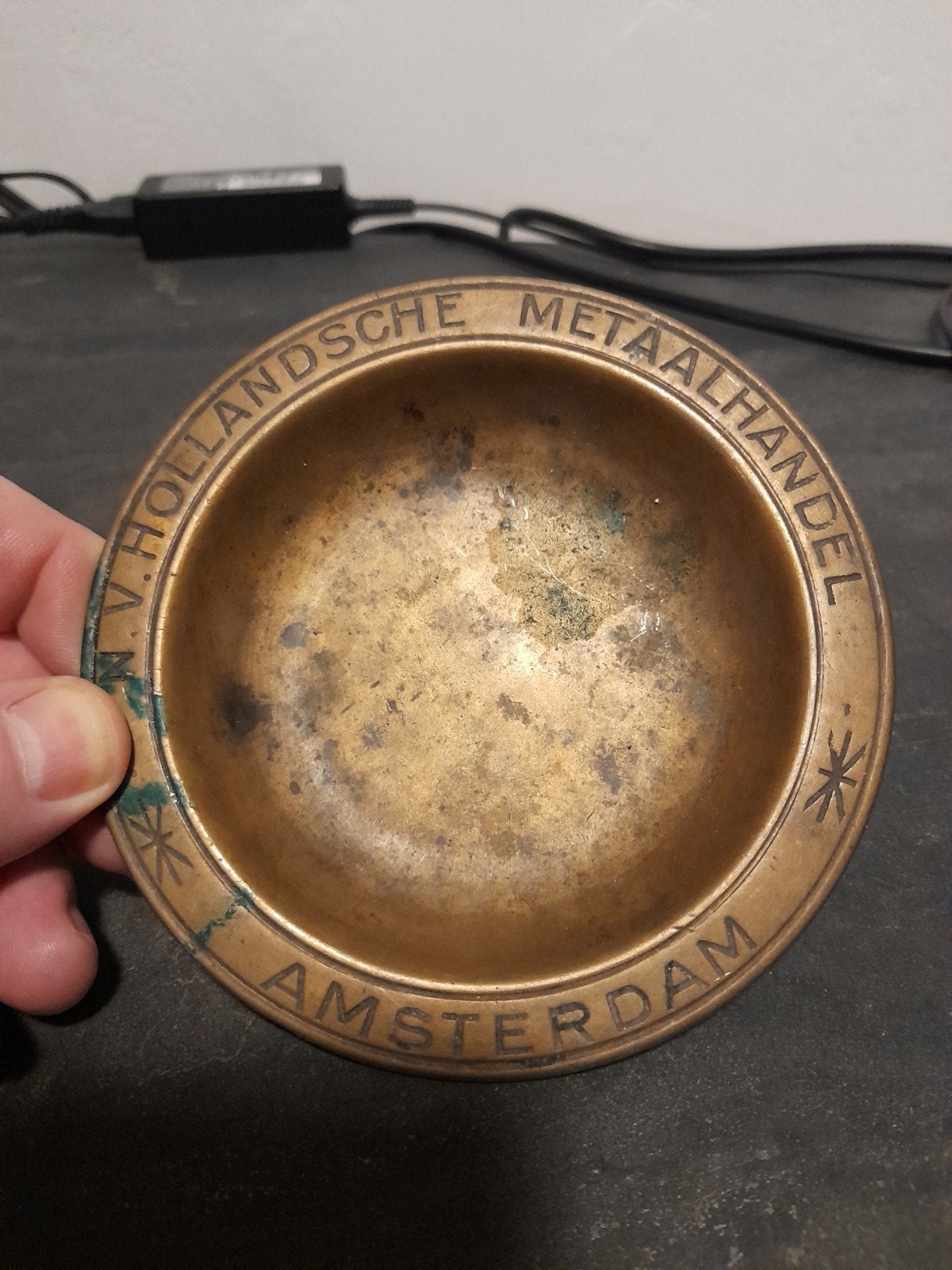 Vintage koper asbak, Antiek en Kunst, Antiek | Koper en Brons, Ophalen of Verzenden