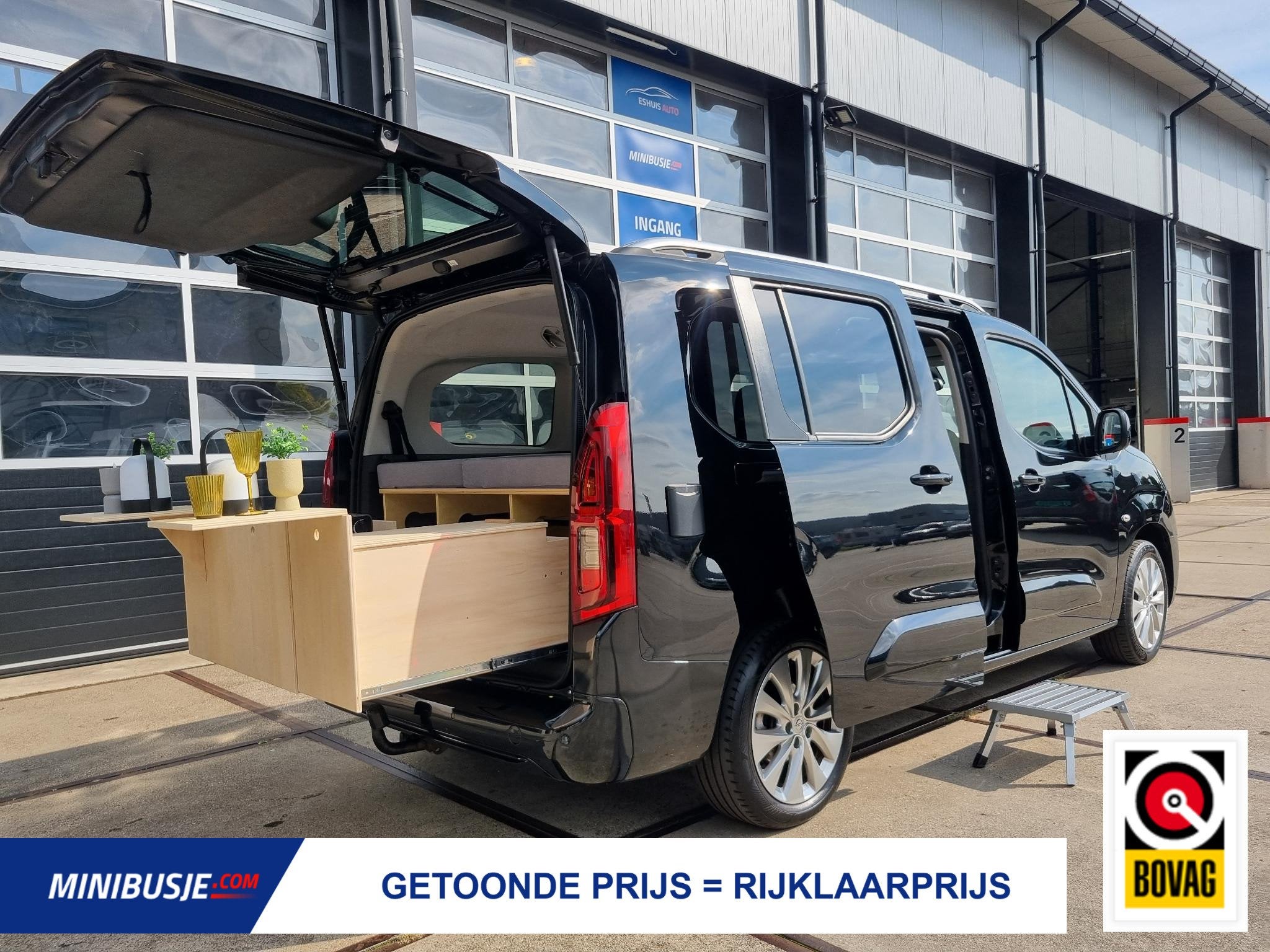 Opel Combo Tour 1.2 Turbo L2H1 Edition MINICAMPER, Overige merken, Buscamper of Camperbus, ESP-stabiliteitscontrole, Tot en met 2