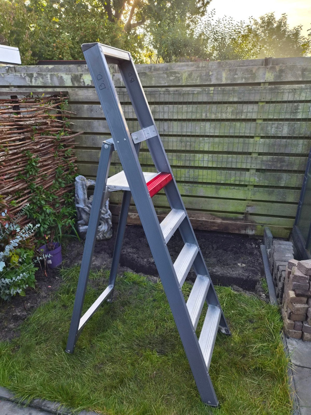 Altrex Falco 5 treden trap zgan, Doe-het-zelf en Verbouw, Ophalen, Zo goed als nieuw, Trap, 2 tot 4 meter