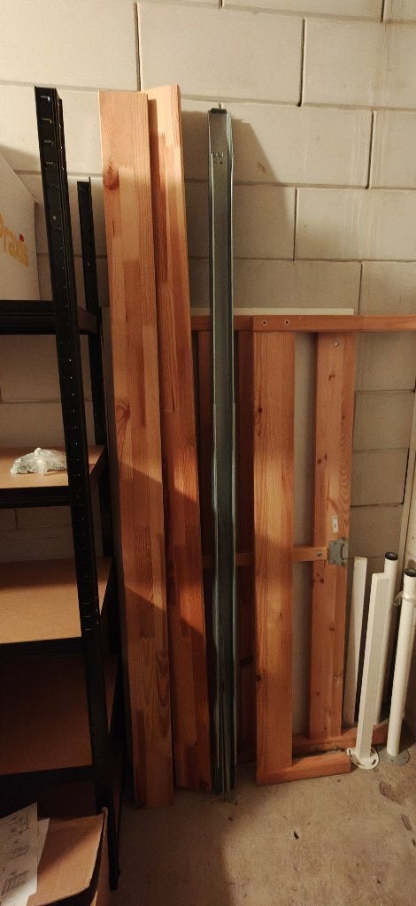 IKEA TARVA bedframe 140x200 cm, Ophalen, Gebruikt, Bruin, Tweepersoons