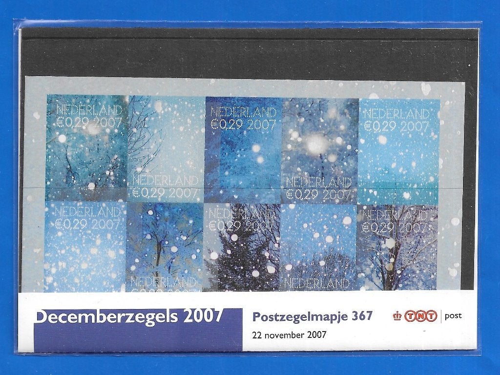 Postzegelmapje 367 - Decemberzegels 2007, Postzegels en Munten, Verzenden, Na 1940, Postfris