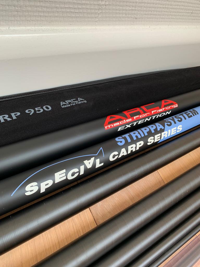 Nieuwe Arca Carp vaste hengel + extension + topset, 9.50m, Watersport en Boten, Hengelsport | Witvissen, Arca, Nieuw, Ophalen of Verzenden